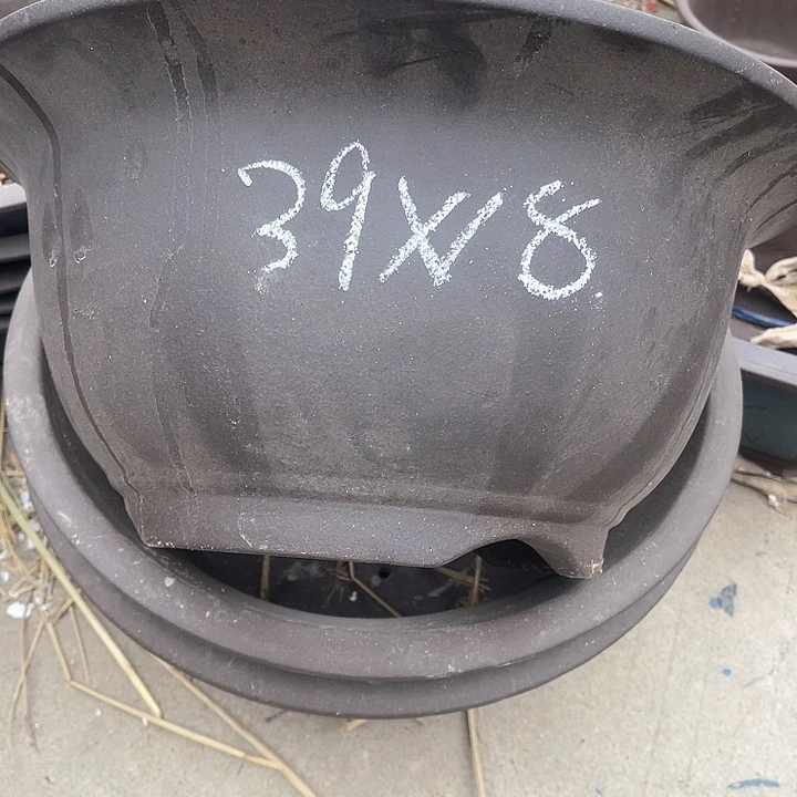 紫砂花盆100-3，39/18