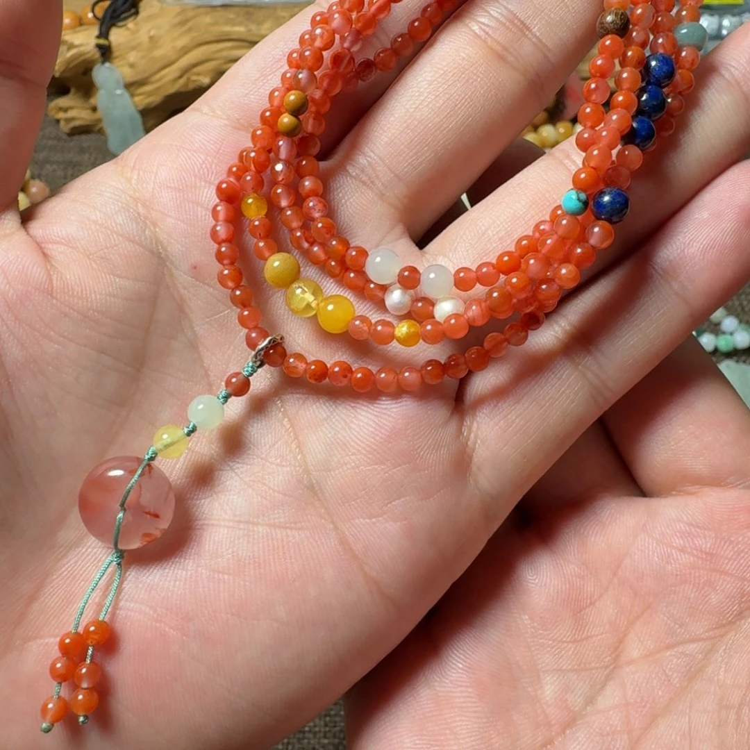 手链合金南红玛瑙多宝