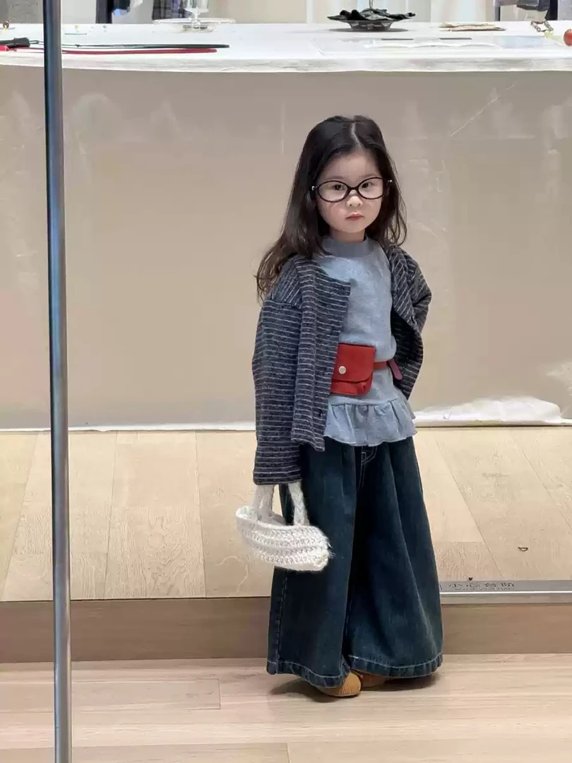 现货~女童秋季条纹开衫套装Q5-30/Q5-35
