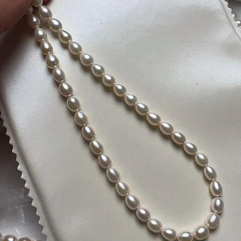 淡水珍珠颈饰银S925镶嵌