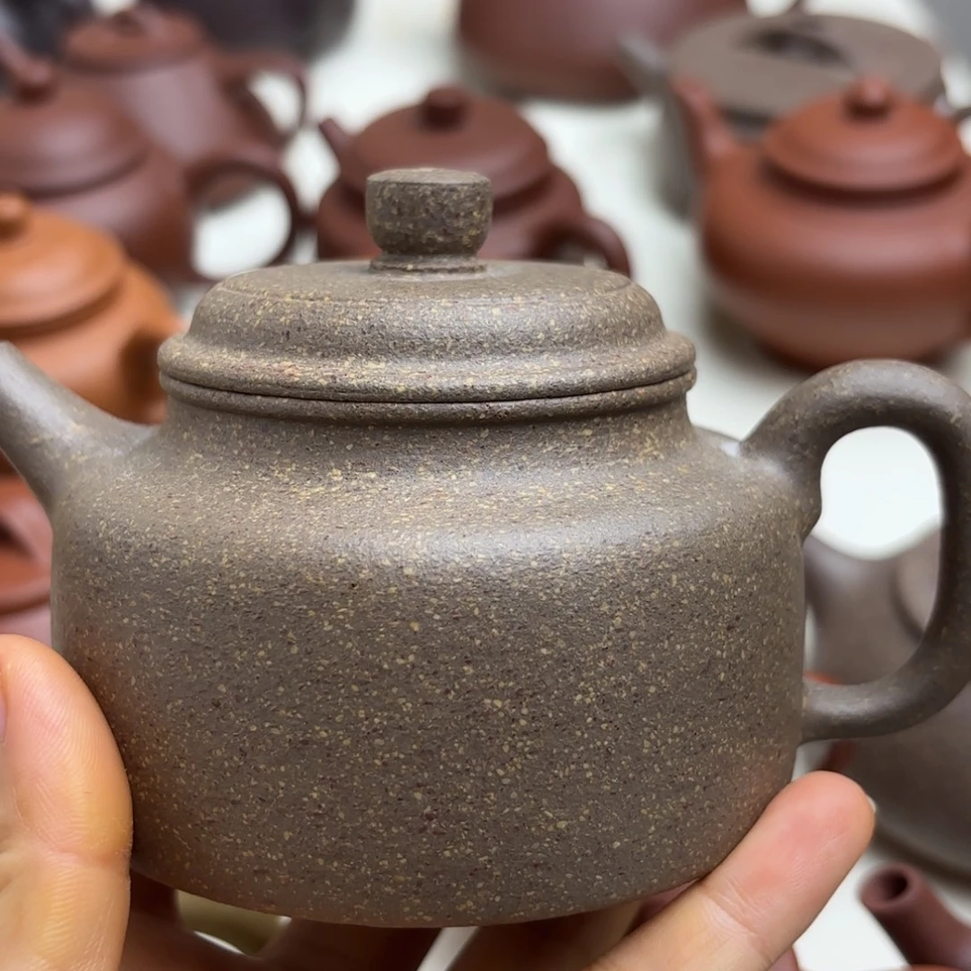 *****茶壶紫砂青降坡德钟200cc微瑕