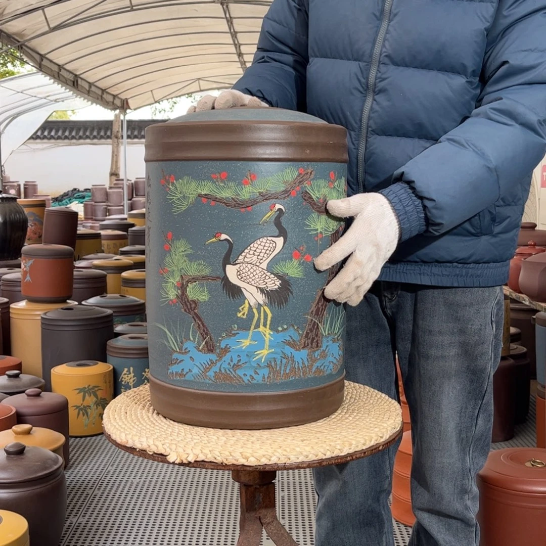 紫砂茶叶罐23 饼茶叶罐