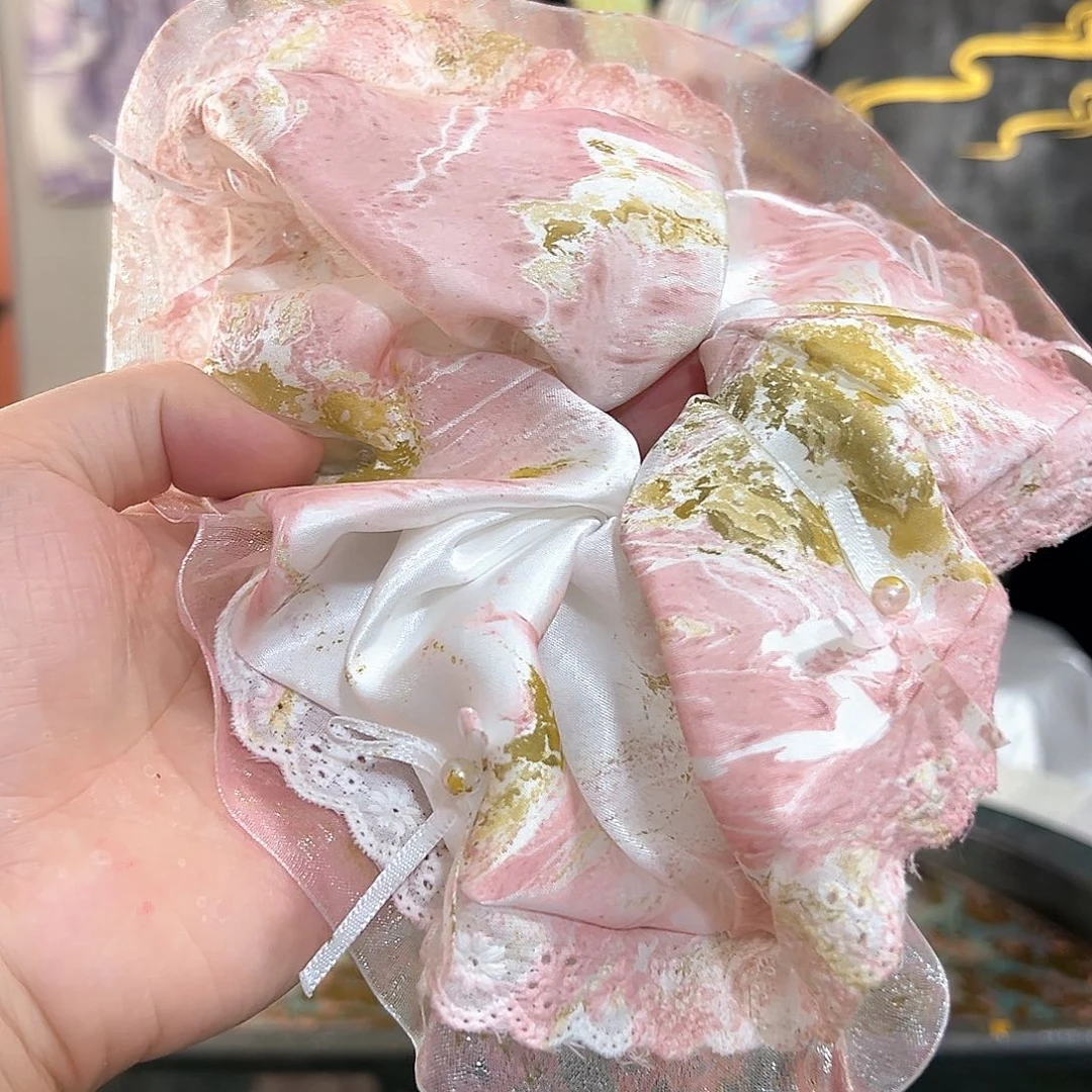 南*410大蕾丝发圈手作