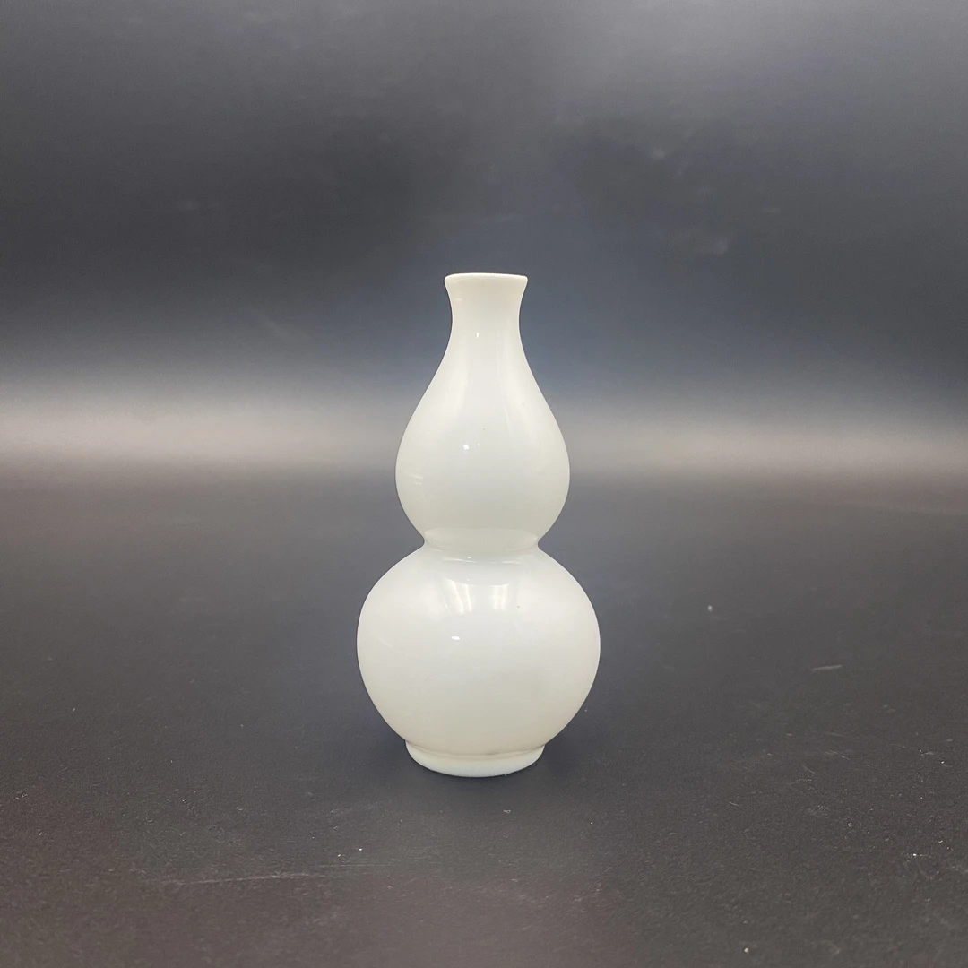 花瓶陶瓷摆件（迷你白葫芦瓶）
