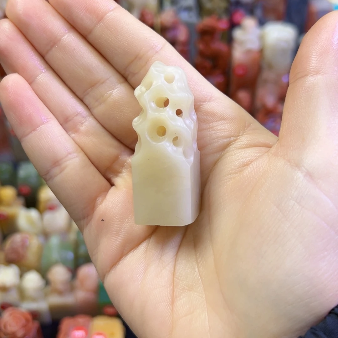 昌化石印石猫***乐手工篆刻