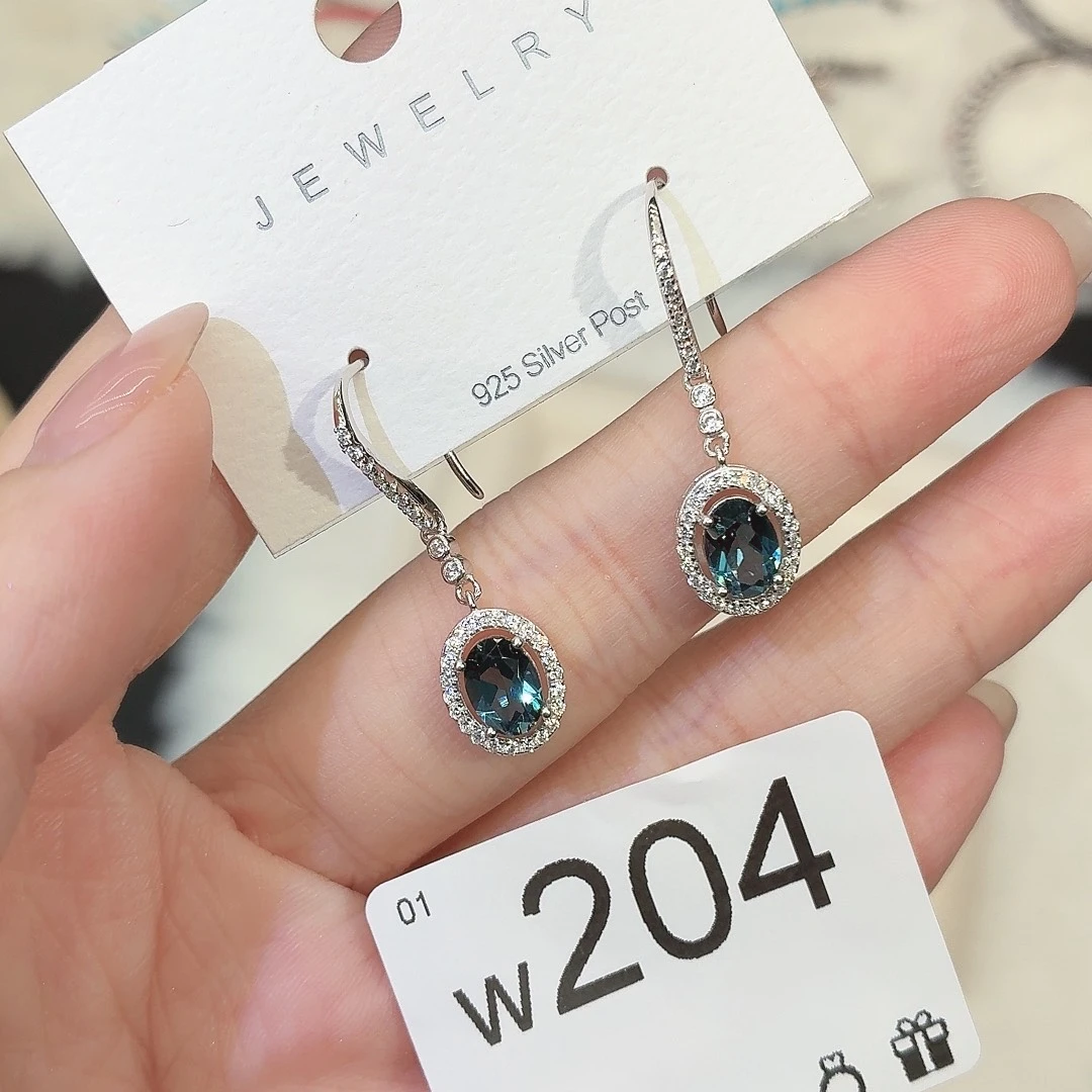 托帕石珠宝奇石银S925镶嵌