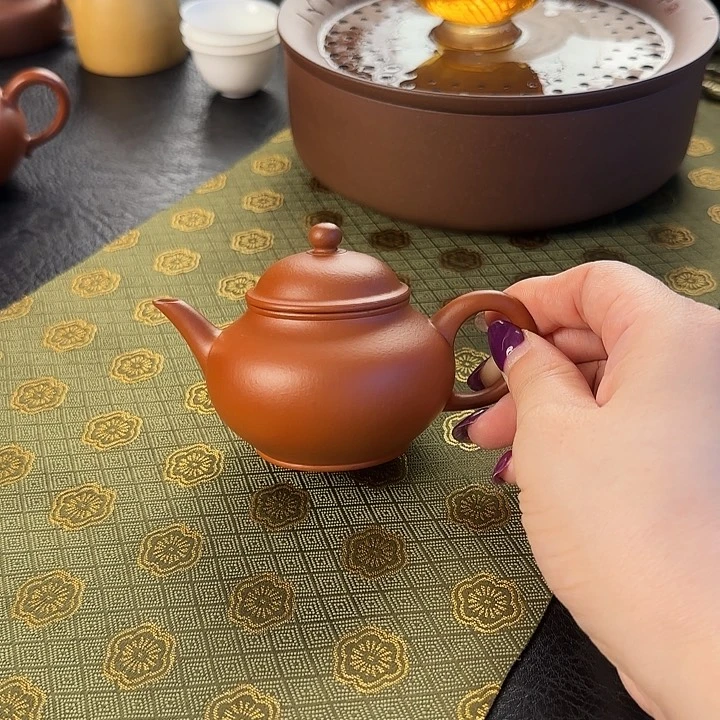 茶壶朱泥朱泥秋水容量120cc功夫茶利器