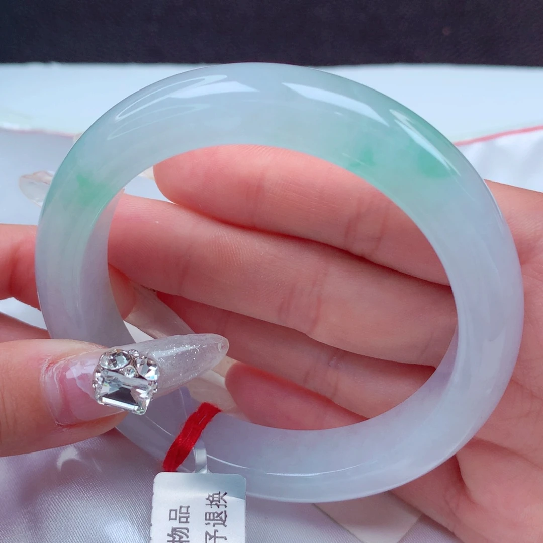 翡翠手镯未镶嵌天然缅甸翡翠A货手镯