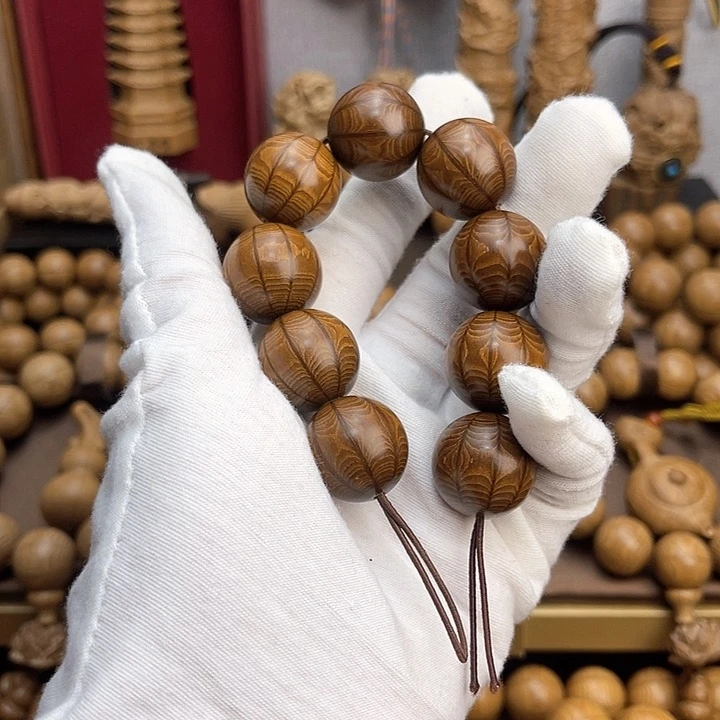 形***】木质非金属九道木满花满纹2.0