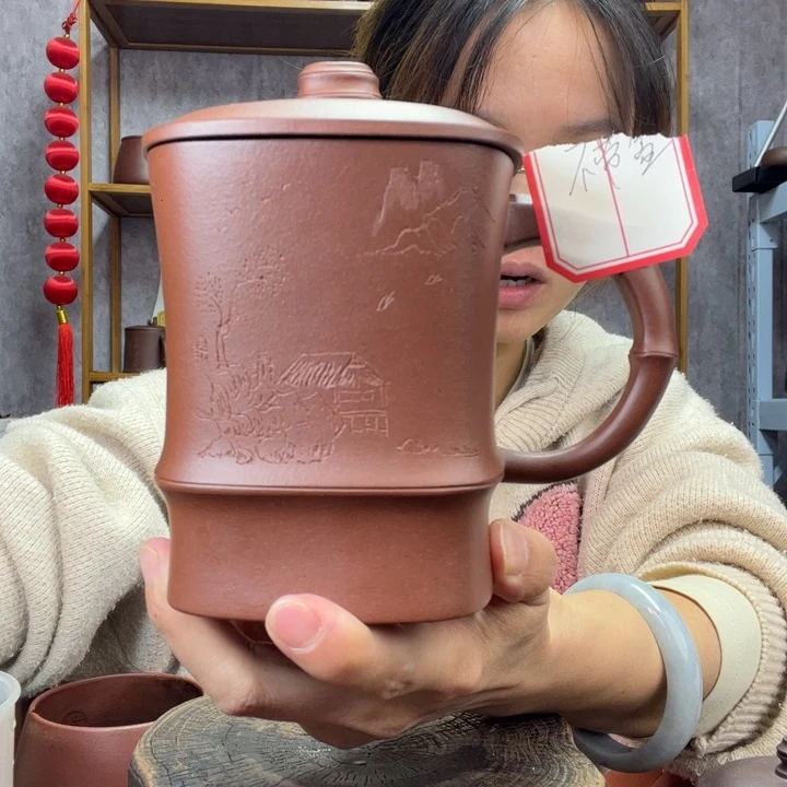 茶杯紫砂原矿紫砂杯