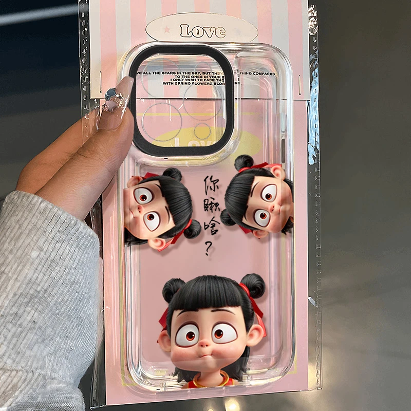 哪吒你瞅啥适用苹果16 15手机壳iPhone13promax防摔14 12男女软11