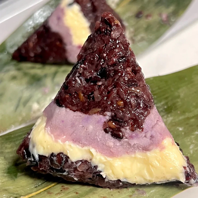 芋泥奶酪粽甜乌米粽子血糯米榴莲冰粽抹茶紫米真空即食甜品端午节