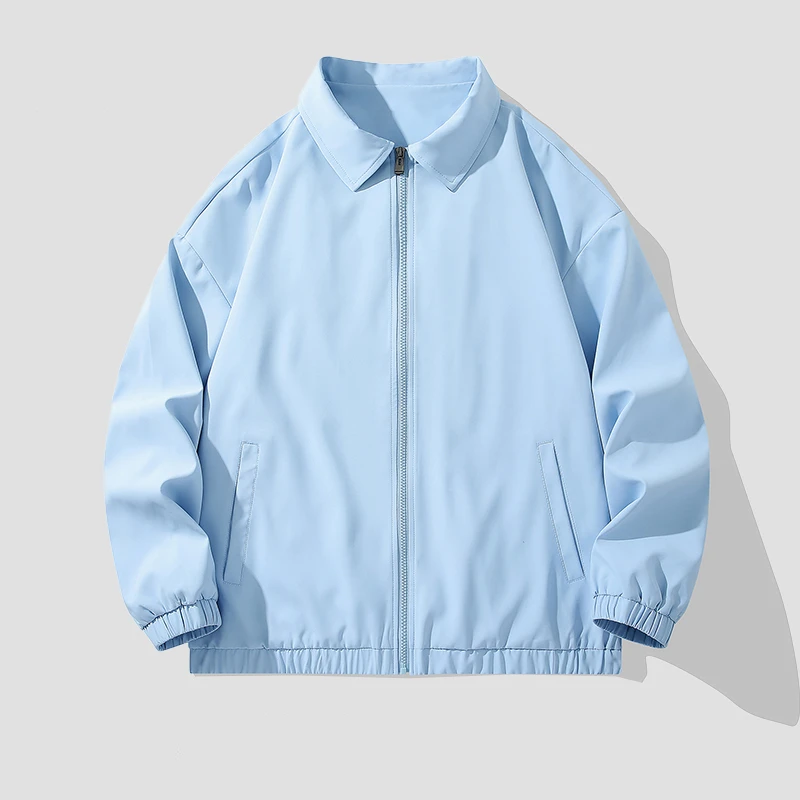 GS秋季新款夹克外套男时尚潮牌个性翻领外套宽松休闲夹克外套衣服