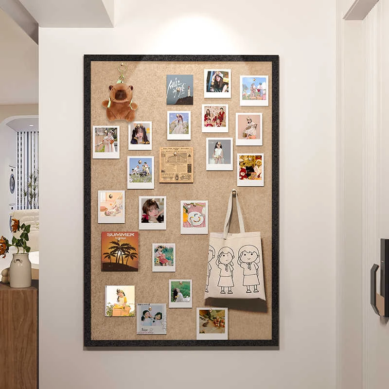 照片墙毛毡板墙贴毛毡照片墙展示板背景板拍立得相片挂墙装饰自粘