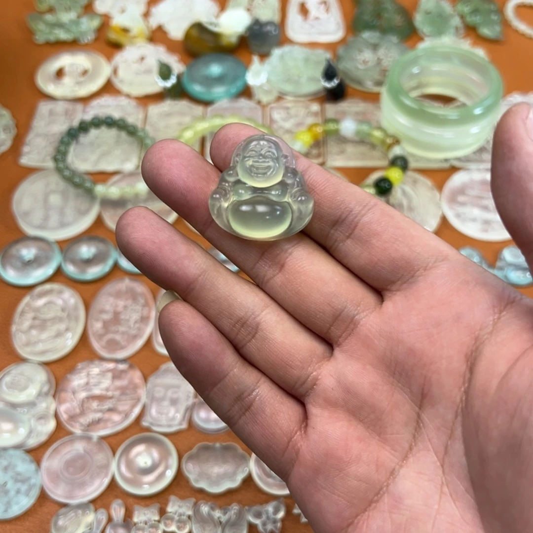 蛇纹石玉未镶嵌多样性随机发一