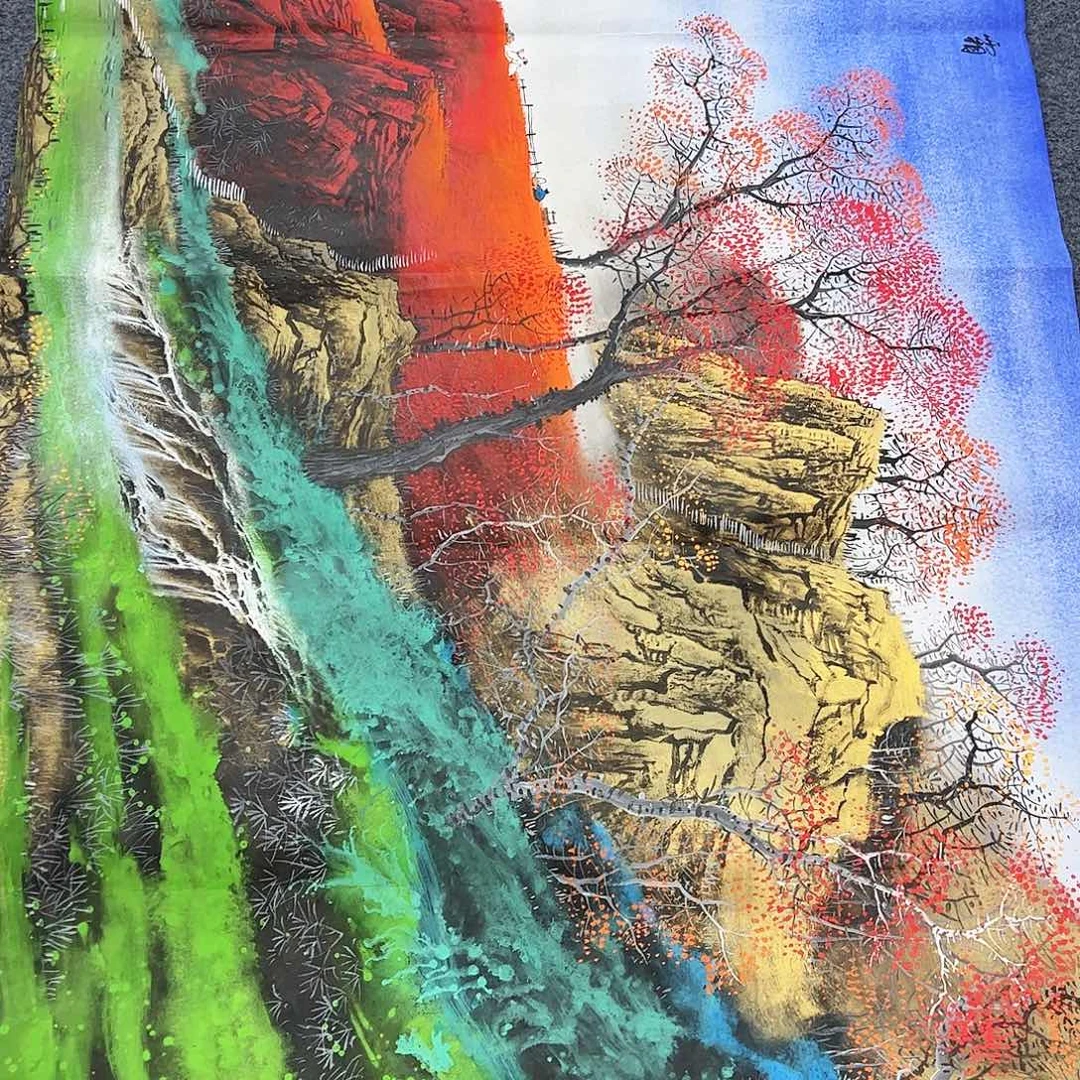 品***雨国画国画作品宣纸纯手绘
