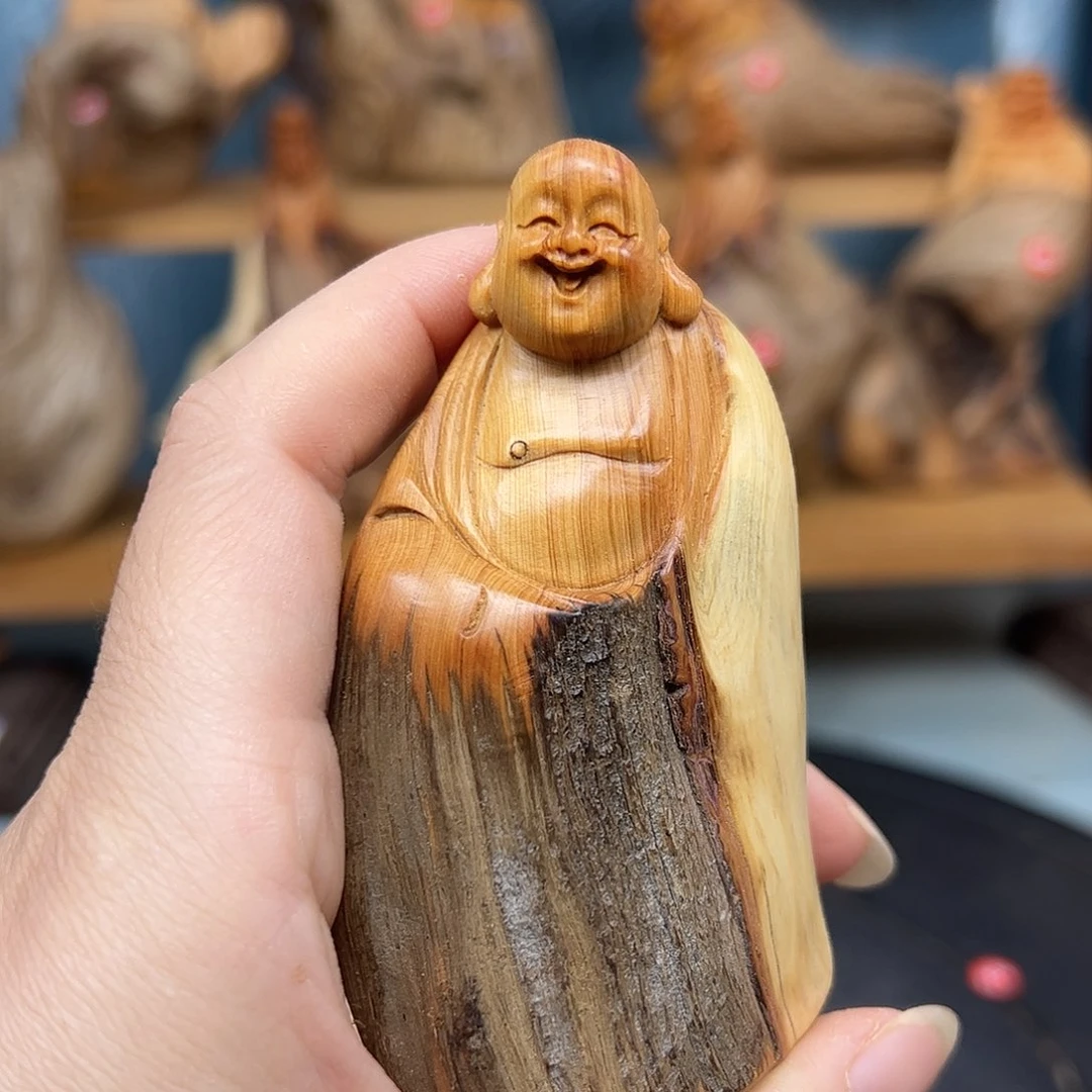 木崖柏木摆件手把件，