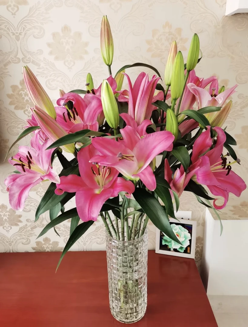 北欧风格加厚大花瓶，百合富贵竹玫瑰多用极稳