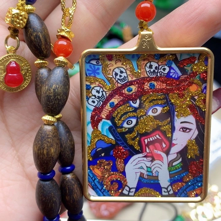 玛瑙/玉髓颈饰合金吊坠