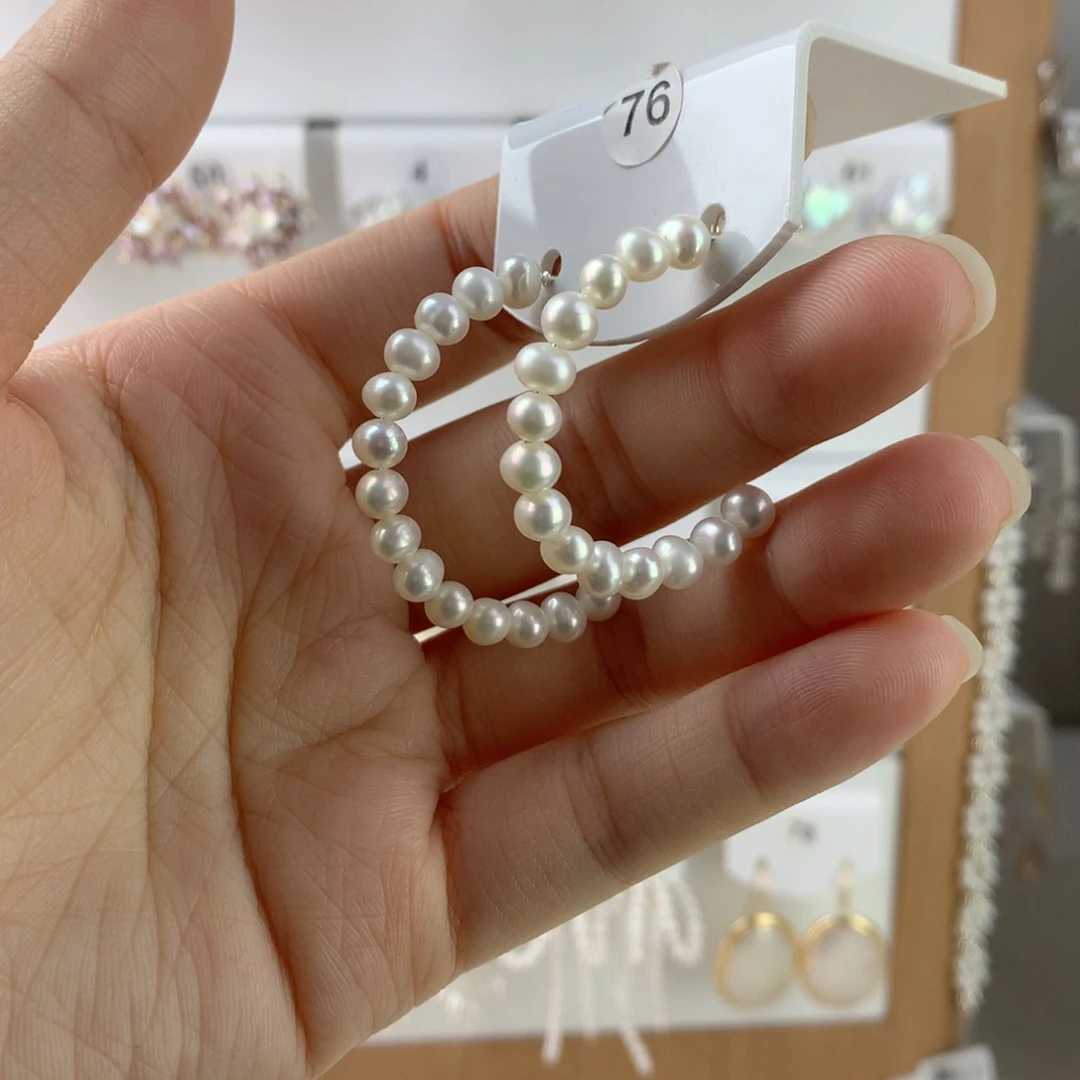 未镶嵌耳饰淡水珍珠