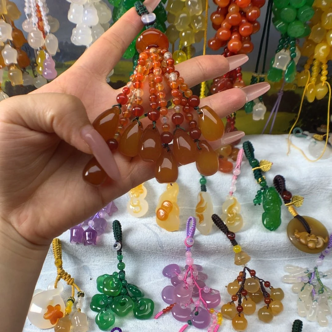 玛瑙/玉髓吊坠(不含链)未镶嵌