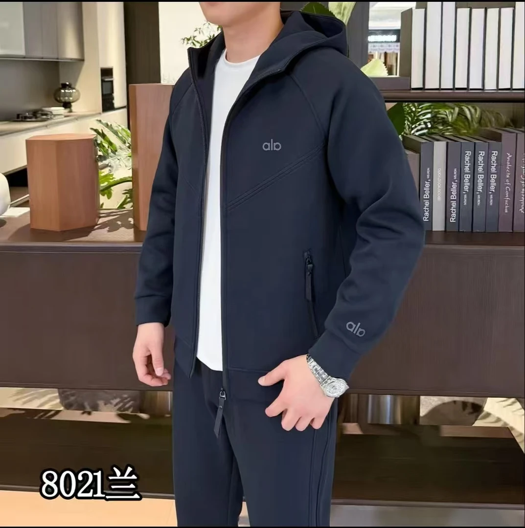 【退货补运费】秋冬男士时尚休闲运动连帽开衫套装