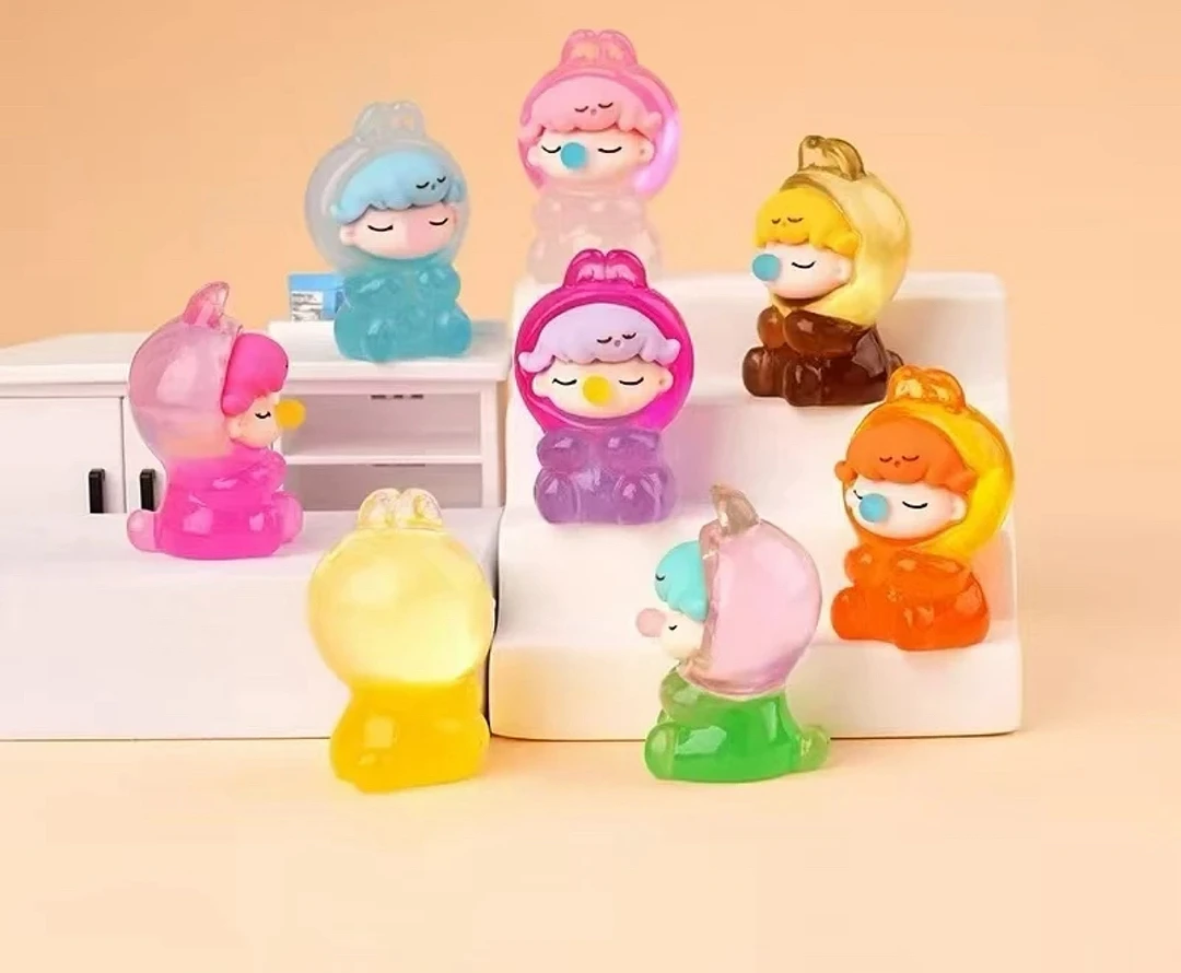 【双倍保底+踩点+多宠】夜光dimo吹泡泡diy：树脂配件车载桌面摆件