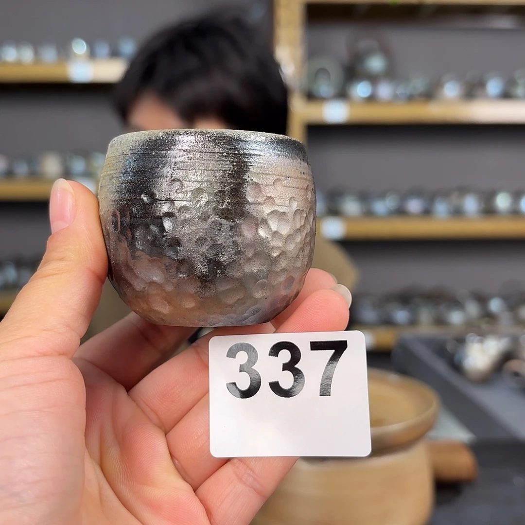 坭兴陶柴烧全手工原矿泥料杯60毫升