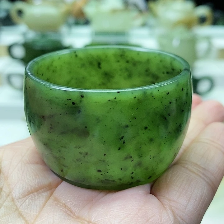 未镶嵌和田玉挂件茶杯50ml