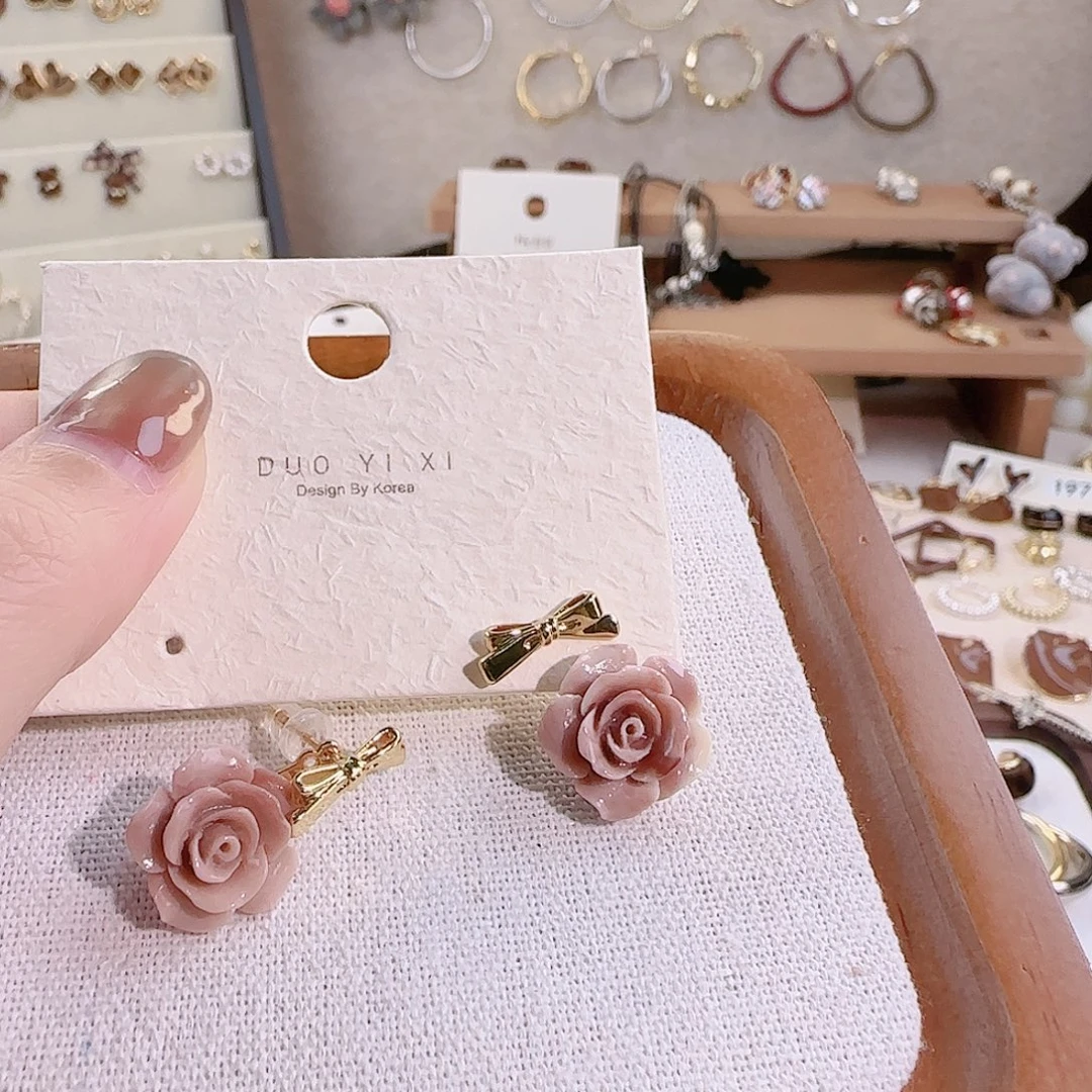 仿珍珠铜合金925银耳钉