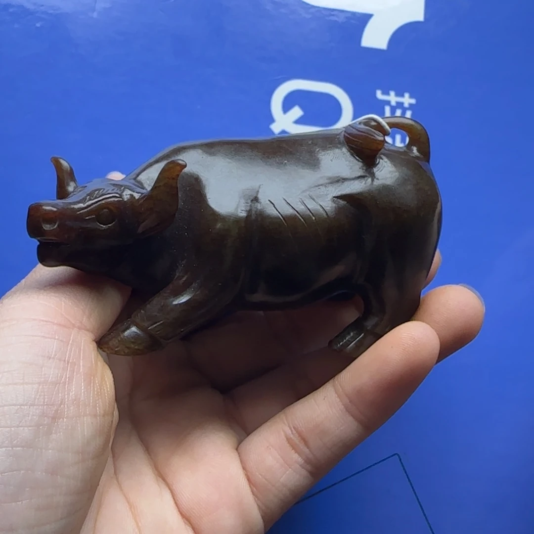 和田玉未镶嵌把件自**夫