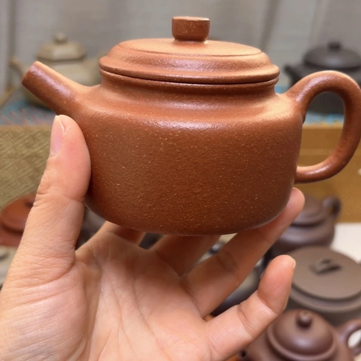 紫砂茶壶宝山挑纯红降孤品福利