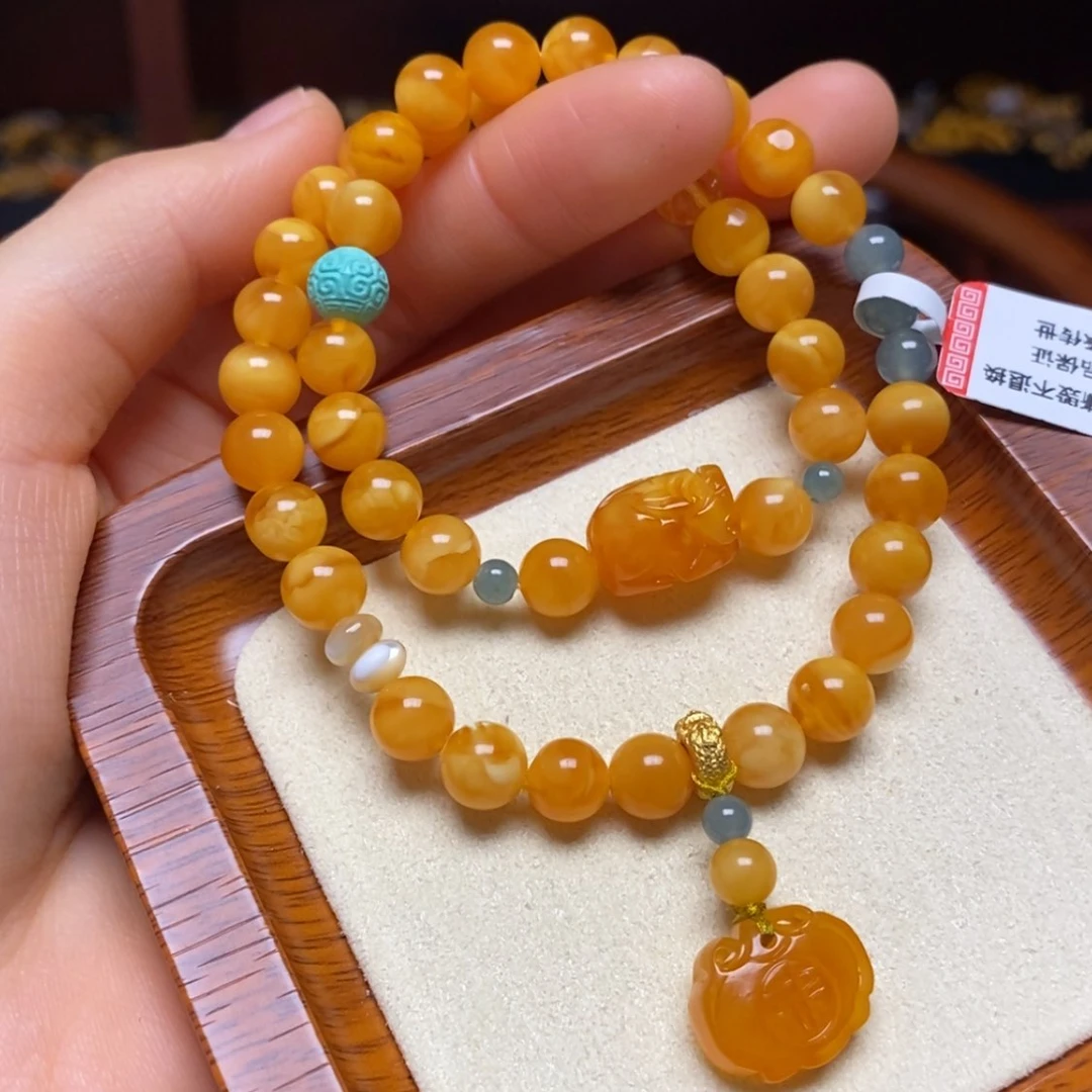 【闪购商品】蜜蜡手链未镶嵌手串