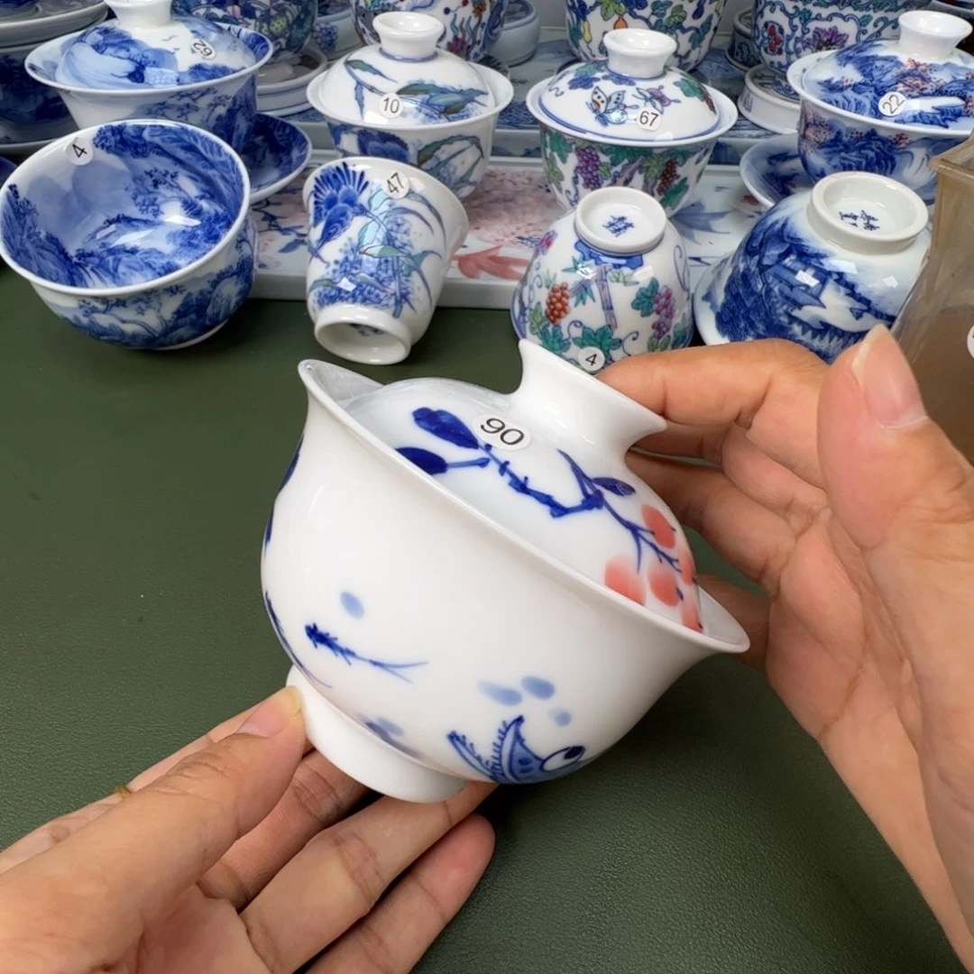 景德镇纯手工纯手绘茶具木木90