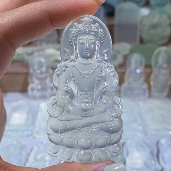 岫玉未镶嵌吊坠吊坠