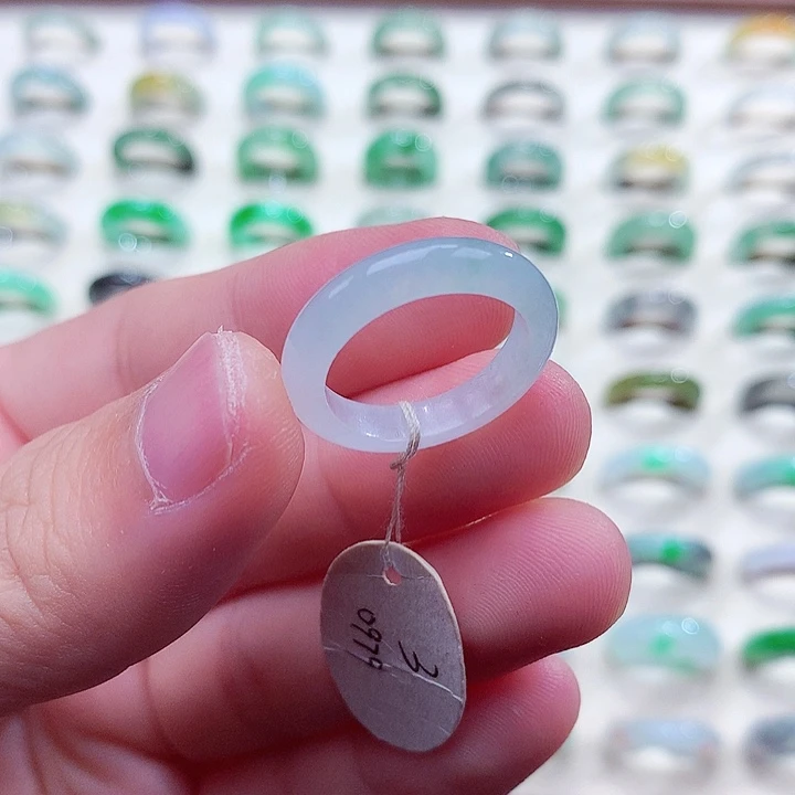 翡翠未镶嵌戒指15号