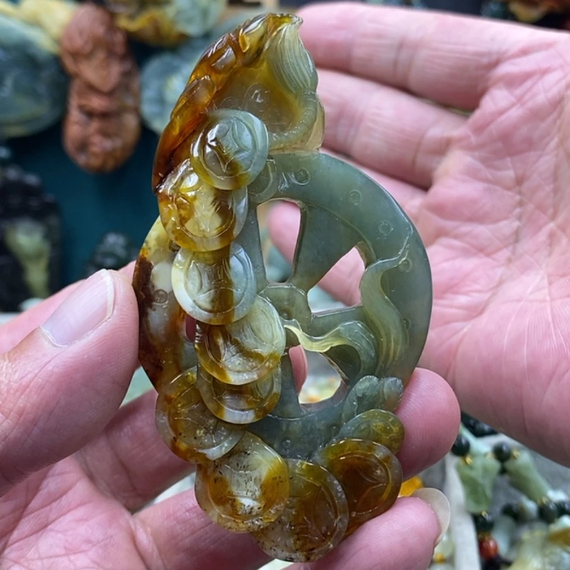 【闪购商品】未镶嵌蛇纹石玉吊坠