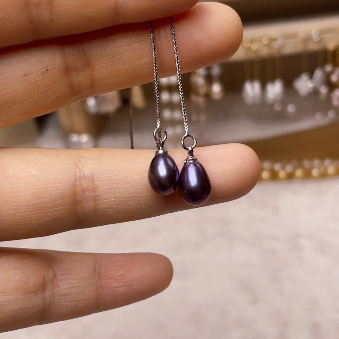 银S925镶嵌淡水珍珠珍珠首饰