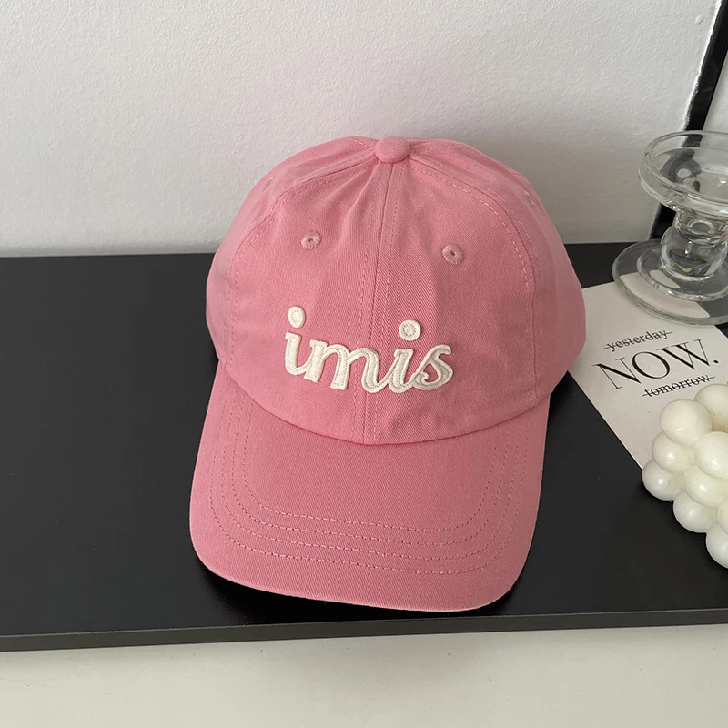 韩版imis字母软顶棒球帽子女春季个性时尚休闲百搭品质鸭舌帽男
