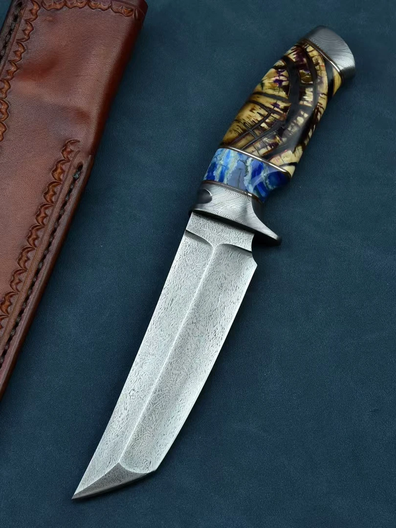 孤品 乌兹钢日式收藏小短刀  高硬度小刀