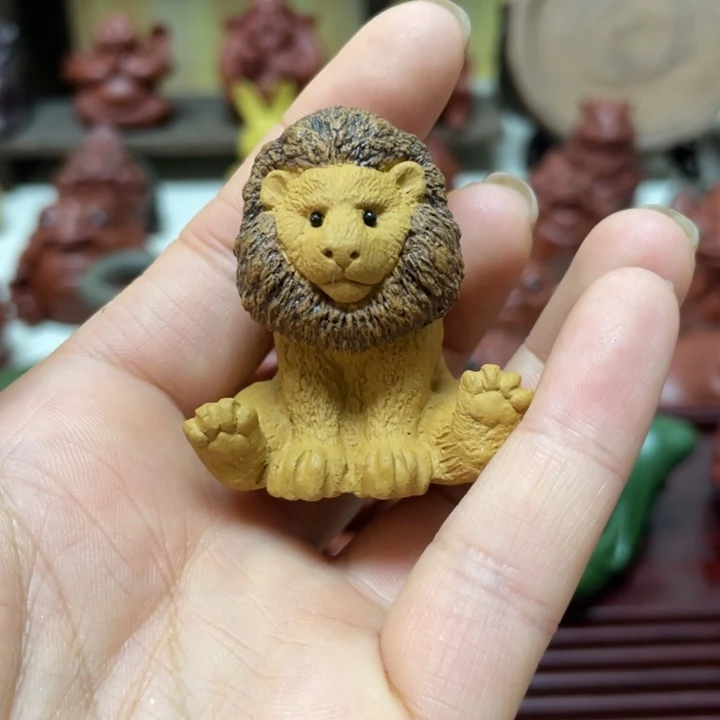 茶宠紫砂小狮子茶宠