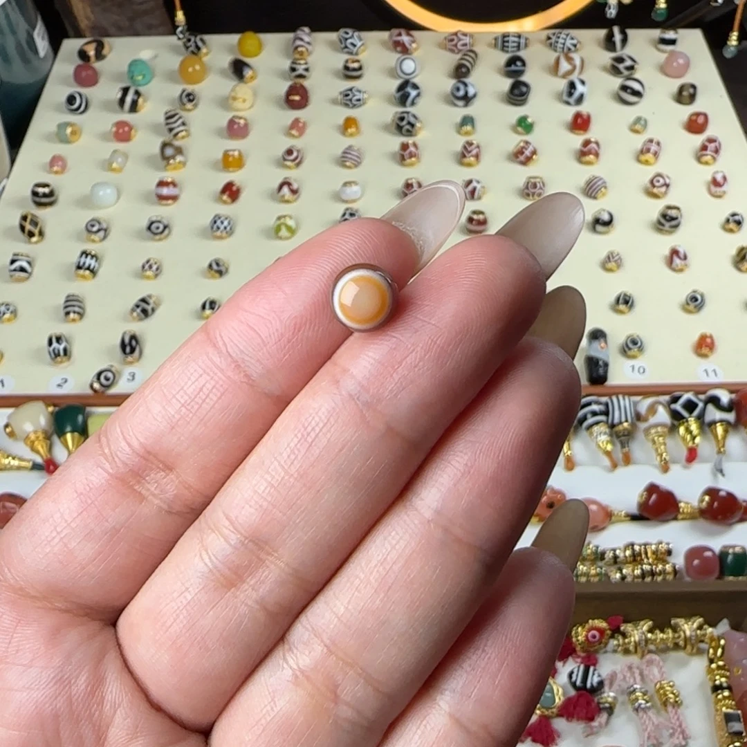 玛瑙/玉髓未镶嵌单珠配饰顶珠设计搭配