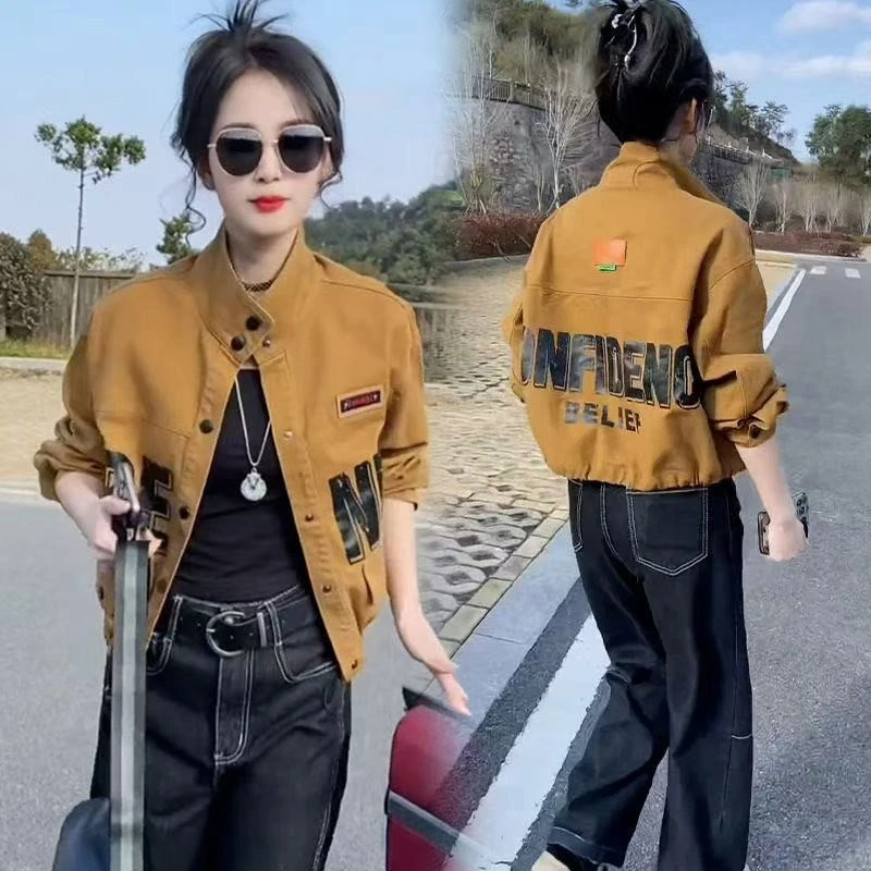 时尚独特短外套女士2025春季新款高级大方减龄小个子妈妈夹克上衣