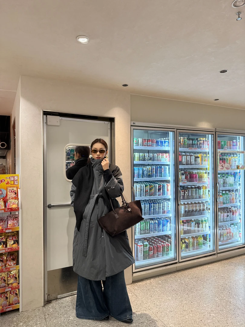 【RoMee-萝密】简约带围巾鹅绒服韩版百搭学院风纯色