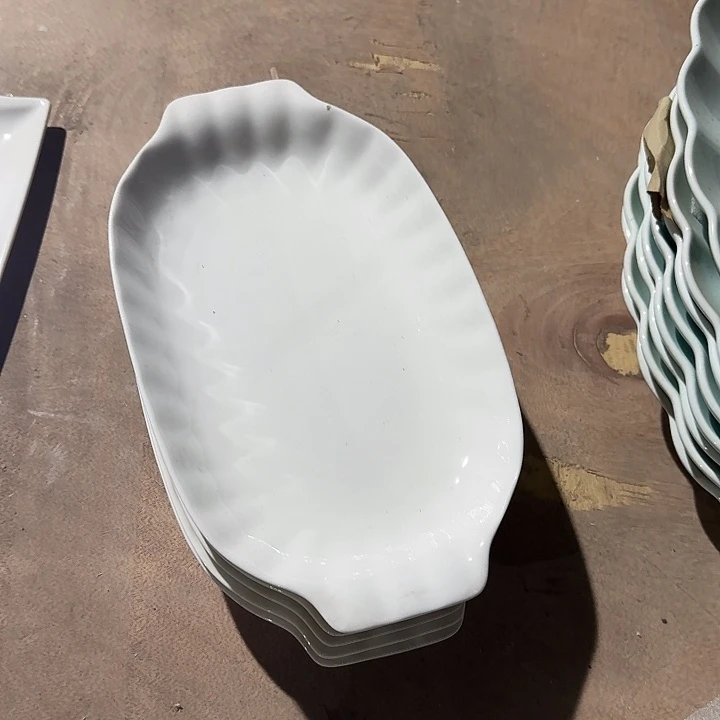 瓷鱼盘双耳 2 个 装