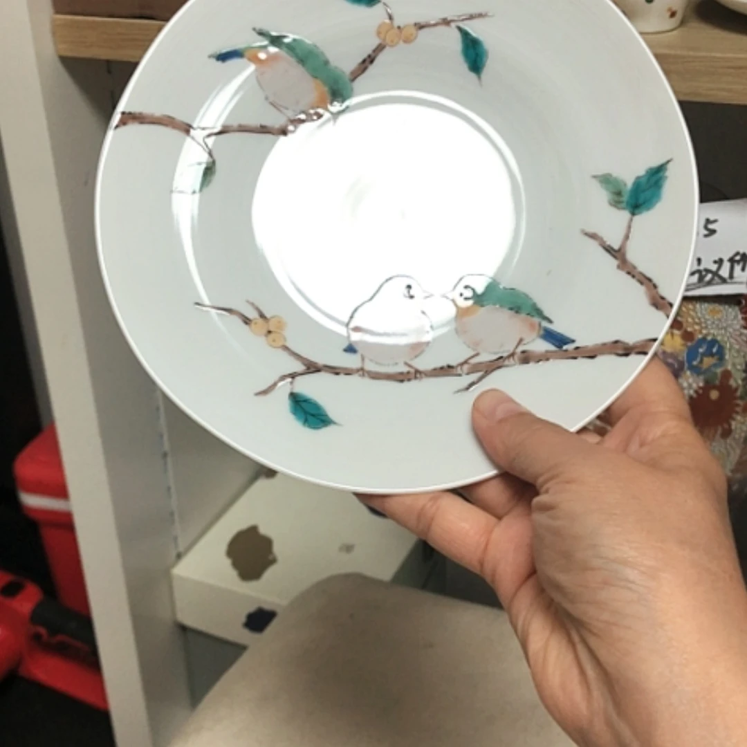 【闪购商品】碗直径18.5高度3九谷烧全新