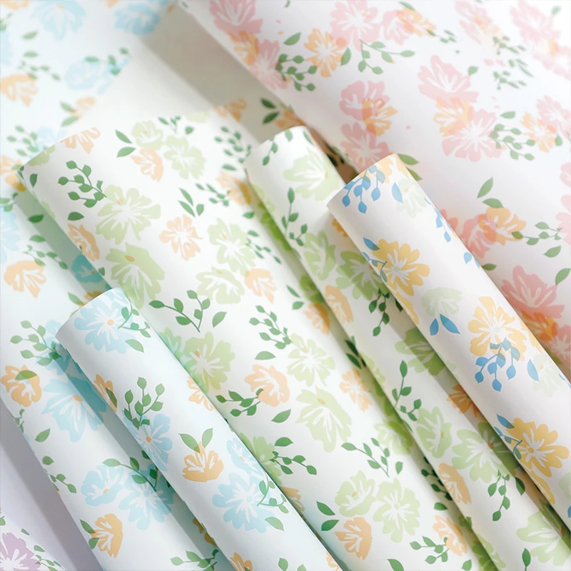 【束漫花艺】春日碎花洛清纸花艺鲜花包装纸碎花耐揉花束资材