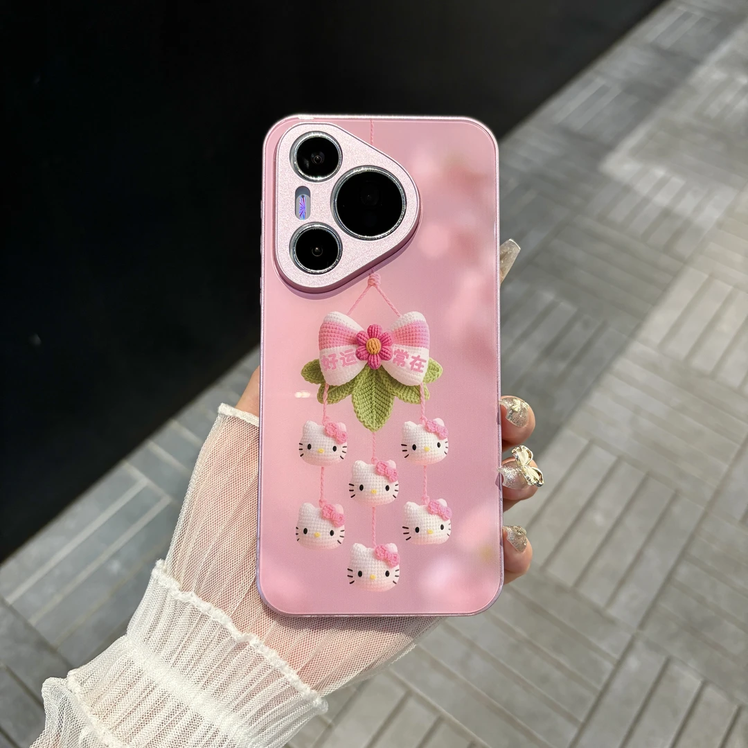苹果/华为/oppo/vivo/小米 好运常在适用pura70肤感玻璃手机壳