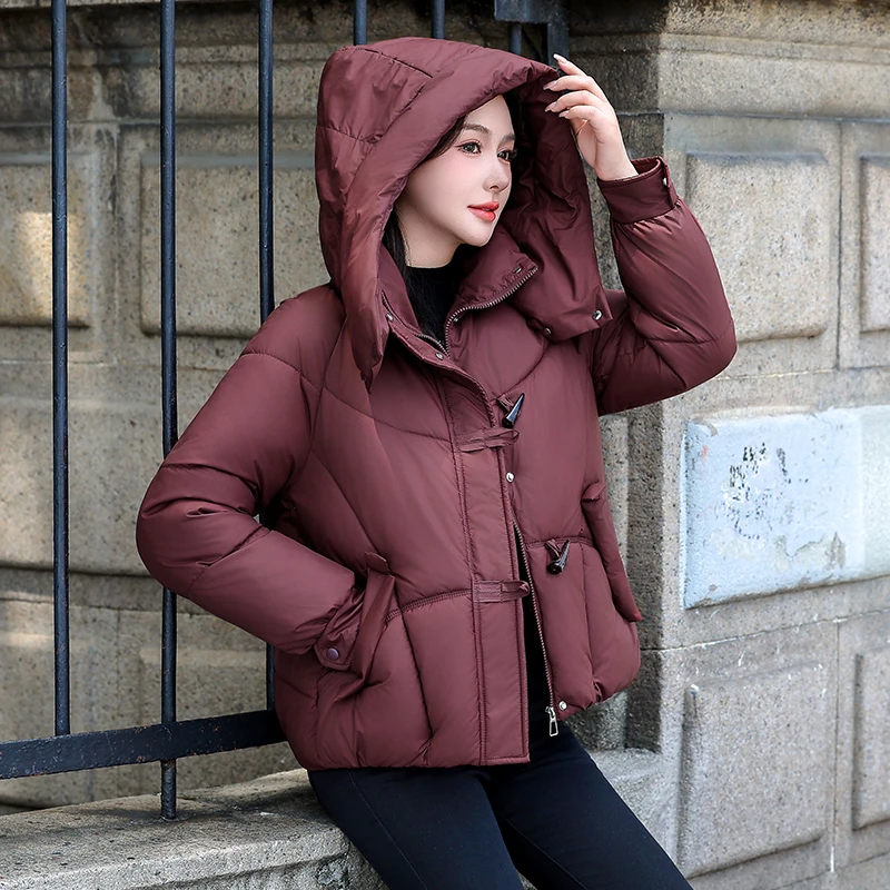 可拆卸帽面包服冬季2025新款时尚百搭棉服女加厚防寒棉衣爆款女装