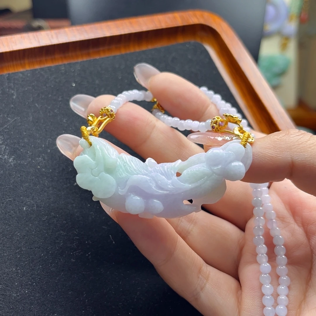 颈饰未镶嵌翡翠锦鲤